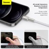 Кабель BASEUS Lightning Cafule Series Metal Data Cable |2M, 2.4A| (CALJK-B02) black