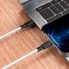 Кабель HOCO Type-C to Lightning Silicone PD charging data cable X21 Plus |1m, 3A, 20W| black-white