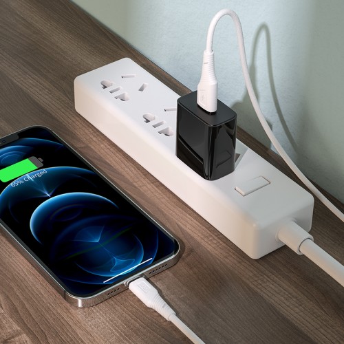 Кабель Hoco Lightning Airy silicone charging data cable X58 |1m, 2.4A| white
