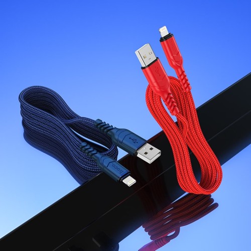 Кабель HOCO Lightning Victory charging data cable X59 |1m, 2.4A| black