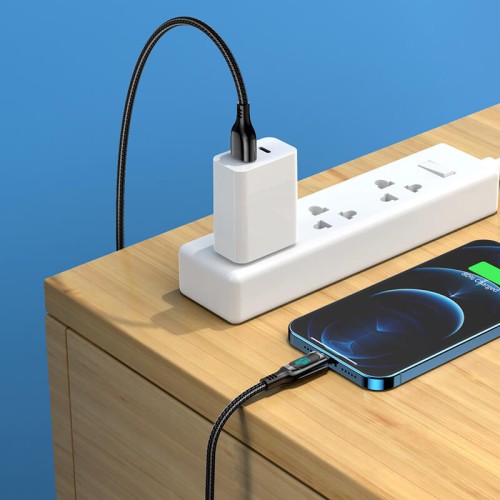 Кабель Hoco Lightning Extreme charging data cable S51 |1.2m, 2.4A| blue