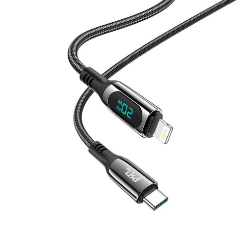 Кабель Hoco Type-C to Lightning Extreme PD charging data cable S51 |1.2m, 20W| black