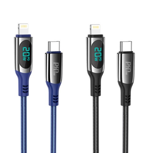 Кабель Hoco Type-C to Lightning Extreme PD charging data cable S51 |1.2m, 20W| blue