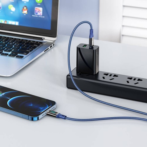 Кабель Hoco Type-C to Lightning Extreme PD charging data cable S51 |1.2m, 20W| blue