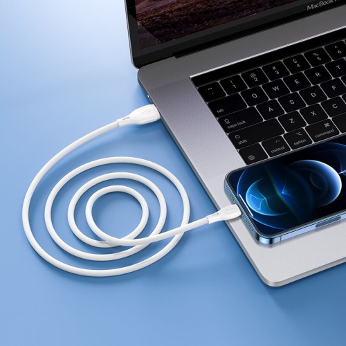 Кабель HOCO Lightning Ultimate silicone charging data cable X61 |1m, 2.4A| black