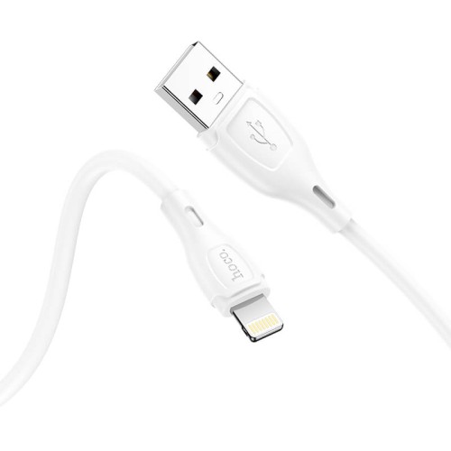Кабель HOCO Lightning Ultimate silicone charging data cable X61 |1m, 2.4A| black