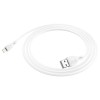 Кабель HOCO Lightning Ultimate silicone charging data cable X61 |1m, 2.4A| white