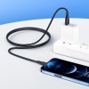Кабель HOCO Lightning Ultimate silicone charging data cable X61 |1m, 2.4A| white
