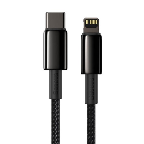 Кабель BASEUS Type-C to Lightning Tungsten Gold Fast Charging |2m, 20W, PD| (CATLWJ-A01) black