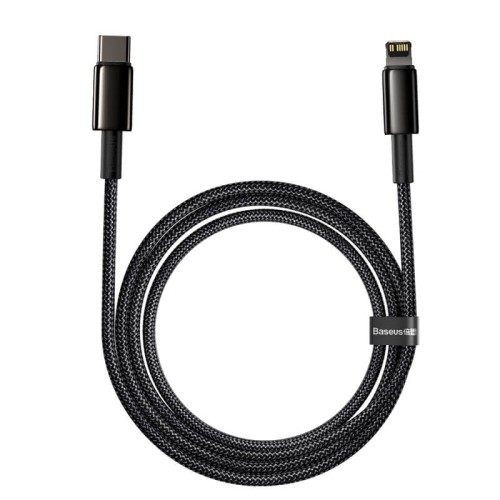 Кабель BASEUS Type-C to Lightning Tungsten Gold Fast Charging |2m, 20W, PD| (CATLWJ-A01) black