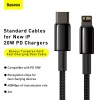 Кабель BASEUS Type-C to Lightning Tungsten Gold Fast Charging |2m, 20W, PD| (CATLWJ-A01) black