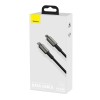 Кабель BASEUS Type-C to Lightning Tungsten Gold Fast Charging |2m, 20W, PD| (CATLWJ-A01) black