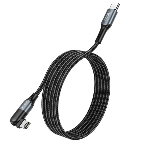 Кабель Hoco Type-C to Lightning Orbit PD data cable U100 |1.2m, 20W| black