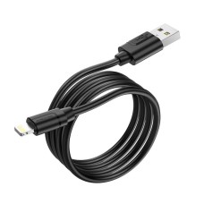 Кабель BOROFONE Lightning Harmony silicone charging data cable BX55 |1m, 2.4A| black