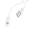 Кабель BOROFONE Lightning Harmony silicone charging data cable BX55 |1m, 2.4A| white