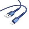 Кабель Hoco Lightning Especial charging data cable for X71 |1m, 2.4A| blue