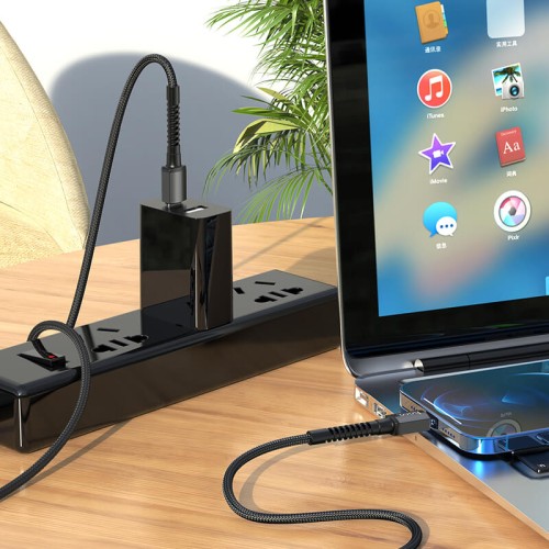 Кабель Hoco Type-C to Lightning Especial PD charging data cable X71 |1m, 3A| black
