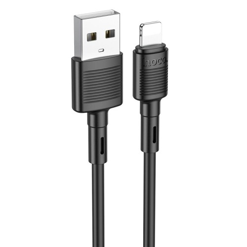 Кабель HOCO Lightning Victory charging data cable X83 |1m, 2.4A| black