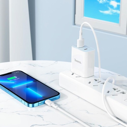 Кабель HOCO Lightning Victory charging data cable X83 |1m, 2.4A| black