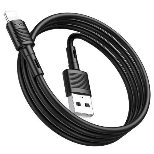 Кабель HOCO Lightning Victory charging data cable X83 |1m, 2.4A| black