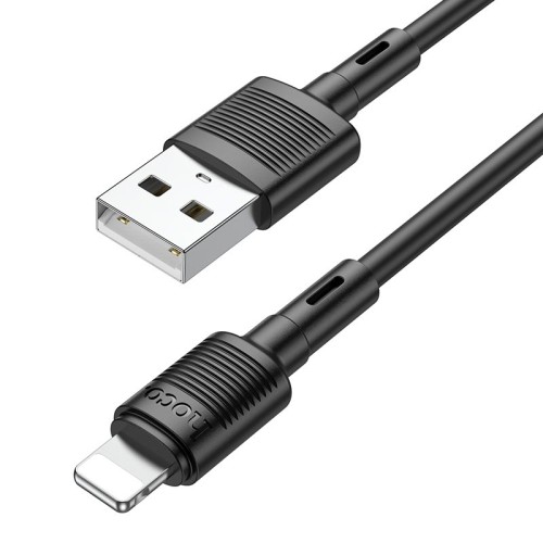 Кабель HOCO Lightning Victory charging data cable X83 |1m, 2.4A| black