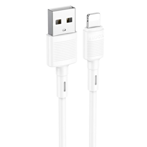 Кабель HOCO Lightning Victory charging data cable X83 |1m, 2.4A| white