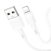 Кабель HOCO Lightning Victory charging data cable X83 |1m, 2.4A| white