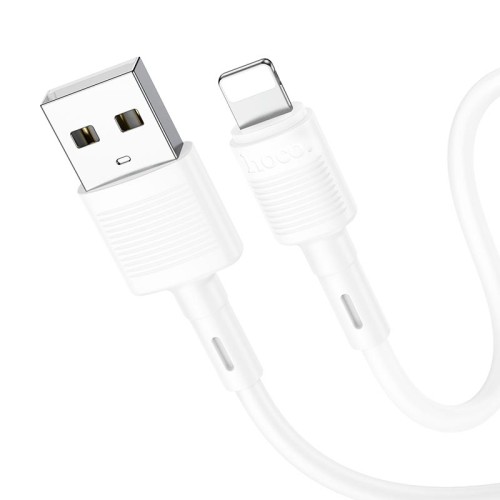 Кабель HOCO Lightning Victory charging data cable X83 |1m, 2.4A| white