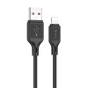 Кабель HOCO Lightning Cool silicone charging data cable X90 |1m, 2.4A| white