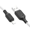 Кабель HOCO Lightning Cool silicone charging data cable X90 |1m, 2.4A| white