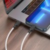 Кабель HOCO Type-C to Lightning Cool silicone PD charging data cable X90 |1m, 20W, 3A| white