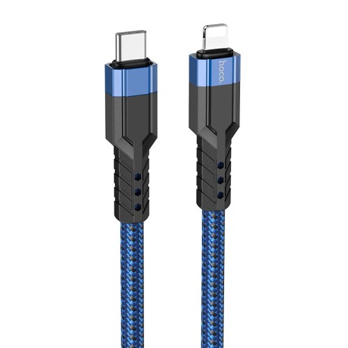Кабель HOCO Type-C to Lightning charging data cable U110 |1.2m, 20W, 3A| blue