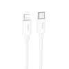 Кабель HOCO Type-C to Lightning Magic silicone PD charging data cable X87 |1m, 3A, 20W| white