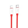 Кабель HOCO Type-C to Lightning Magic silicone PD charging data cable X87 |1m, 3A, 20W| red
