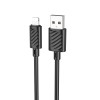 Кабель HOCO Lightning Gratified charging data cable (packaged) X88 |1m, 2.4A| white