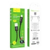 Кабель HOCO Lightning Wind charging data cable (packaged) X89 |1m, 2.4A| black