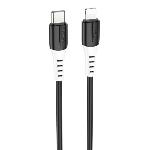 Кабель Hoco Type-C to lightning silicone charging data cable X82 |1m, 20W/3A| white