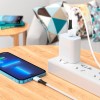 Кабель Hoco Type-C to lightning silicone charging data cable X82 |1m, 20W/3A| white