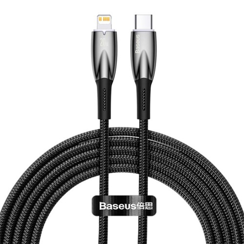 Кабель Baseus Type-C to Lightning Glimmer Series Fast Charging Data Cable |2m, 20W| black