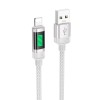 Кабель Hoco Lightning Lantern charging data cable U126 |1.2m, 2.4A| grey
