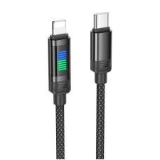 Кабель Hoco Lantern Lightning PD charging data cable U126 |1.2m, 27W| black
