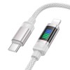 Кабель Hoco Lantern Lightning PD charging data cable U126 |1.2m, 27W| black