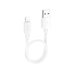 Кабель HOCO Lightning Hyper charging data cable X96 |0.25m, 2.4A/12W| white
