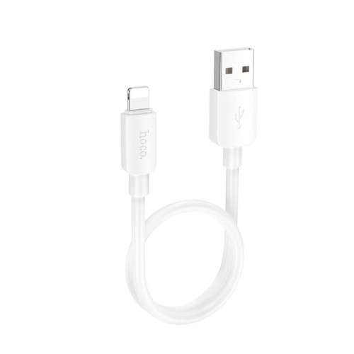 Кабель HOCO Lightning Hyper charging data cable X96 |0.25m, 2.4A/12W| white