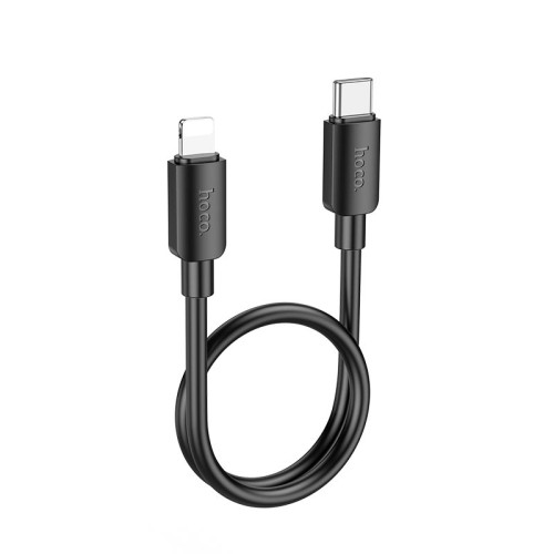 Кабель HOCO Lightning PD Hyper charging data cable X96 |0.25m, 2.4A/20W| white