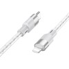 Кабель Hoco X99 Crystal junction PD silicone charging data cable |1m, 27W/3A| red