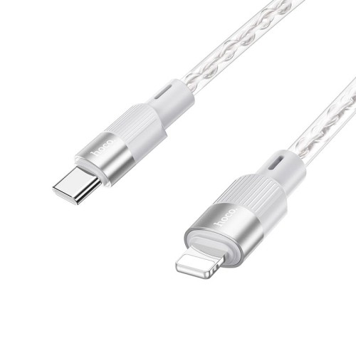 Кабель Hoco X99 Crystal junction PD silicone charging data cable |1m, 27W/3A| red