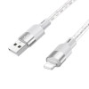 Кабель HOCO X99 Crystal junction Lightning silicone charging data cable |1m, 2.4A| red