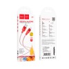 Кабель HOCO X99 Crystal junction Lightning silicone charging data cable |1m, 2.4A| red