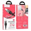 Кабель HOCO Type-C to Lightning Spirit PD transparent charging data cable U129 |27W, 1.2M| grey
